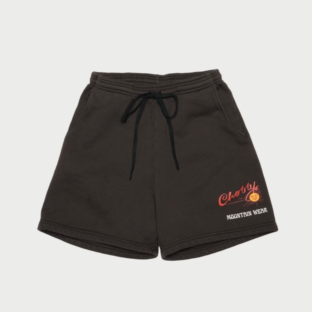 Cherry LA Black Shorts with Red & Yellow Logo